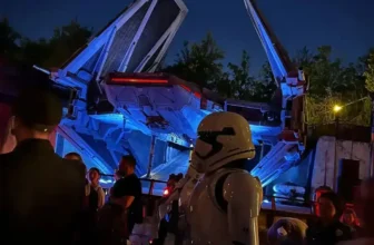 Star Wars Galaxy's Edge at night Hollywood Studios, Disney World