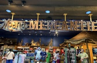 Shopping area in Polynesian Hotel at Disney World
