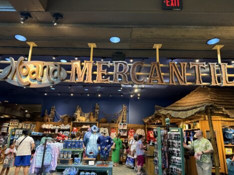 Shopping area in Polynesian Hotel at Disney World