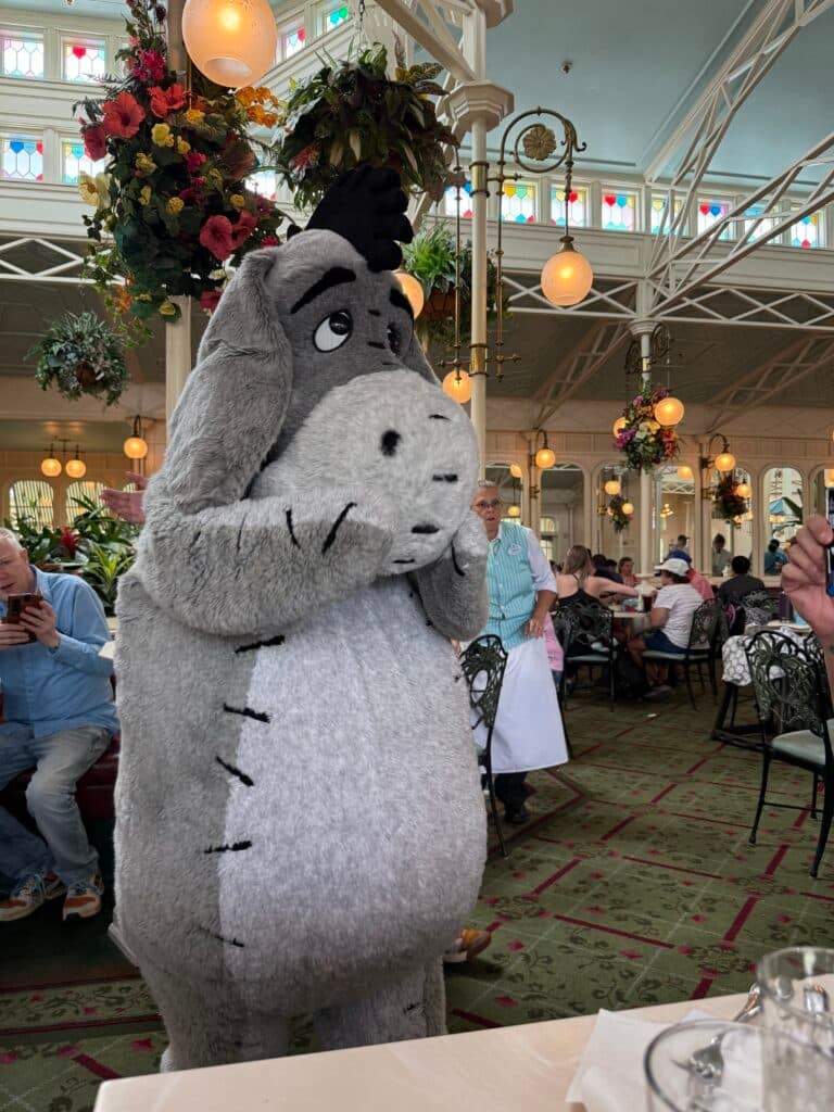 Eeyore Crystal Palace character dining