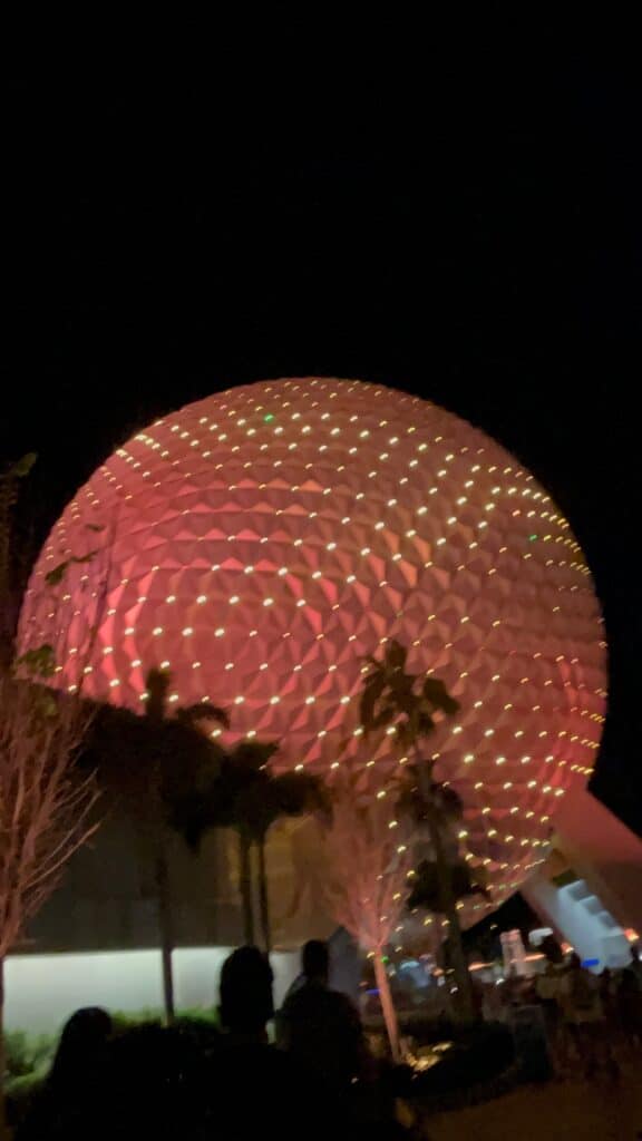 Epcot globe can be seen on a budget using our points system for Disney World