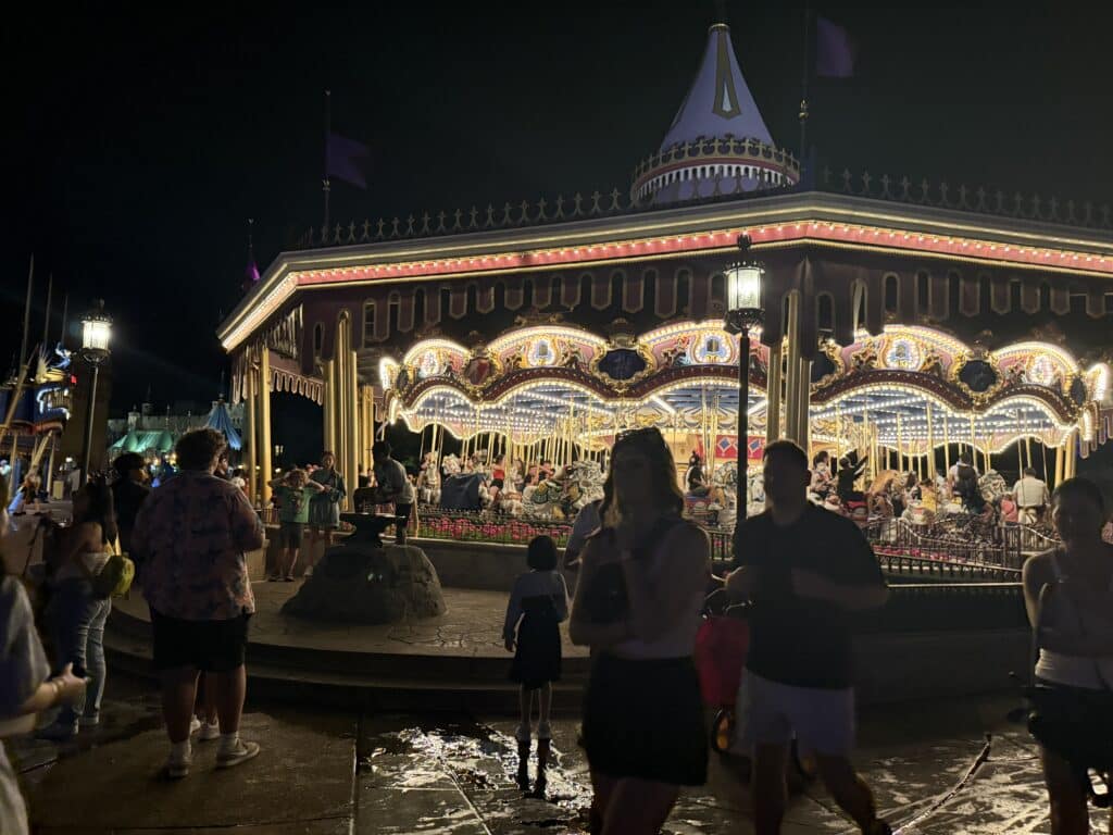 Enjoy Magic Kingdom at night on a budget trip to Disney World