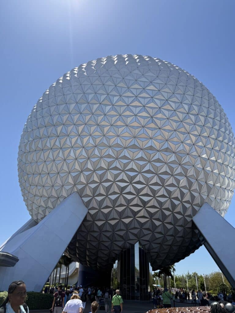 Epcot globe can be seen on a budget using our points system for Disney World
