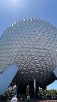 Epcot globe can be seen on a budget using our points system for Disney World