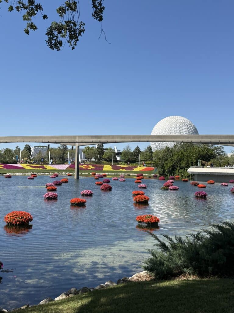 Enjoy being able to walk to Epcot when you use Marriott points to stay on Disney property