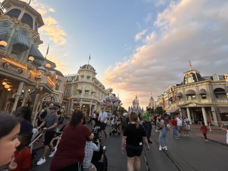 Main Street in Magic Kingdom can be enjoyed on a budget or even free using points and cashback apps for free Disney Park tickets.