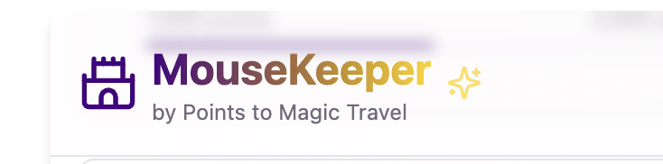 Mousekeeper App logo, Keep track of all your travel reward points for Disney World in one place