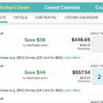 Purchasing Disney World tickets through a third party vendor such as Under Cover Tourist codes as travel, allowing you to use reward points to cover the cost