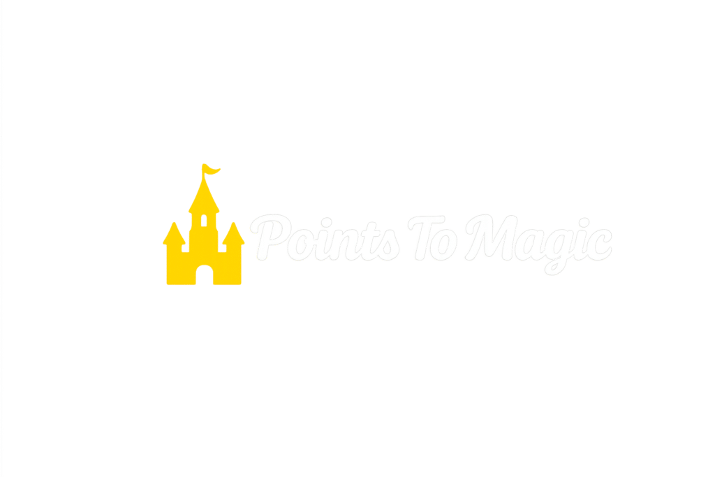 Points to Magic logo, transparant image white writing